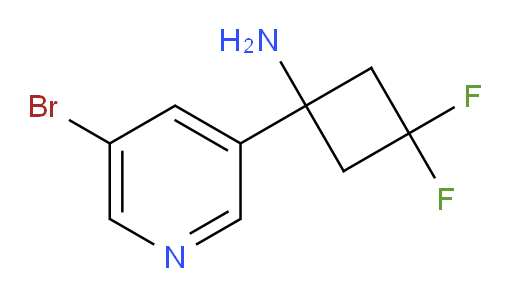 1-(5-bromopyridin-3-yl)-3,3-difluorocyclobutan-1-amine