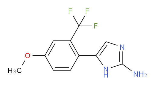 5-[4-methoxy-2-(trifluoromethyl)phenyl]-1H-imidazol-2-amine
