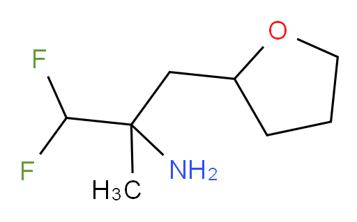 1,1-difluoro-2-methyl-3-(tetrahydrofuran-2-yl)propan-2-amine
