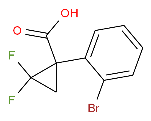 1-(2-bromophenyl)-2,2-difluorocyclopropane-1-carboxylic acid