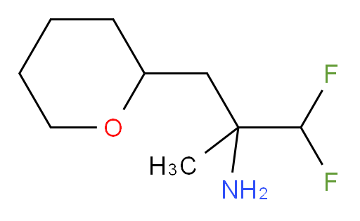 1,1-difluoro-2-methyl-3-(oxan-2-yl)propan-2-amine