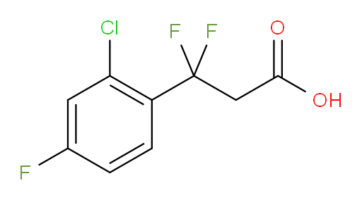 3-(2-chloro-4-fluorophenyl)-3,3-difluoropropanoic acid