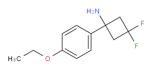 1-(4-ethoxyphenyl)-3,3-difluorocyclobutan-1-amine