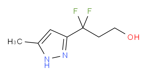 3,3-difluoro-3-(5-methyl-1H-pyrazol-3-yl)propan-1-ol