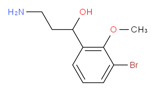 3-amino-1-(3-bromo-2-methoxyphenyl)propan-1-ol