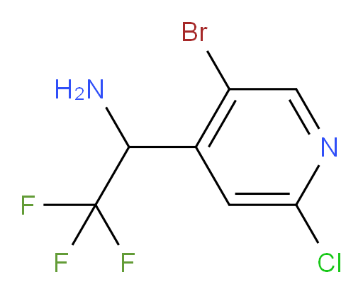 1-(5-bromo-2-chloropyridin-4-yl)-2,2,2-trifluoroethan-1-amine