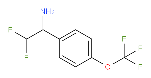 2,2-difluoro-1-[4-(trifluoromethoxy)phenyl]ethan-1-amine