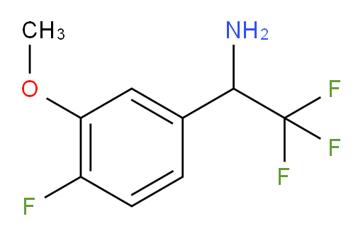 2,2,2-trifluoro-1-(4-fluoro-3-methoxyphenyl)ethan-1-amine