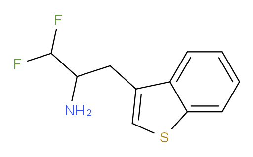 3-(1-benzothiophen-3-yl)-1,1-difluoropropan-2-amine