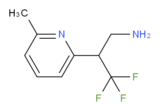 3,3,3-trifluoro-2-(6-methylpyridin-2-yl)propan-1-amine