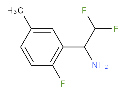 2,2-difluoro-1-(2-fluoro-5-methylphenyl)ethan-1-amine