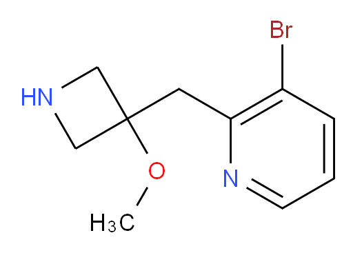 3-bromo-2-[(3-methoxyazetidin-3-yl)methyl]pyridine