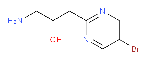 1-amino-3-(5-bromopyrimidin-2-yl)propan-2-ol