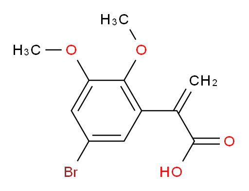2-(5-bromo-2,3-dimethoxyphenyl)prop-2-enoic acid