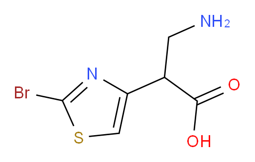 3-amino-2-(2-bromo-1,3-thiazol-4-yl)propanoic acid