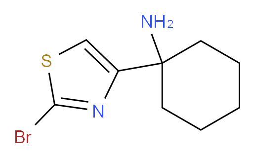 1-(2-bromo-1,3-thiazol-4-yl)cyclohexan-1-amine