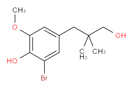 2-bromo-4-(3-hydroxy-2,2-dimethylpropyl)-6-methoxyphenol