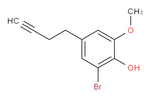 2-bromo-4-(but-3-yn-1-yl)-6-methoxyphenol