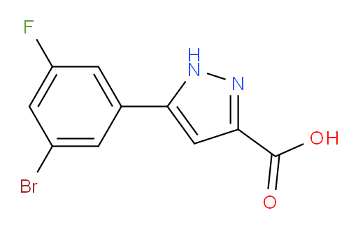 5-(3-bromo-5-fluorophenyl)-1H-pyrazole-3-carboxylic acid
