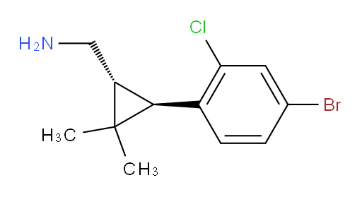 rac-[(1R,3R)-3-(4-bromo-2-chlorophenyl)-2,2-dimethylcyclopropyl]methanamine