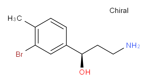 (1R)-3-amino-1-(3-bromo-4-methylphenyl)propan-1-ol