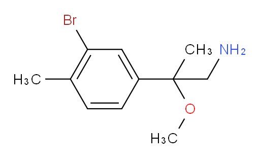 2-(3-bromo-4-methylphenyl)-2-methoxypropan-1-amine
