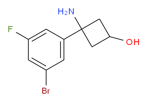3-amino-3-(3-bromo-5-fluorophenyl)cyclobutan-1-ol