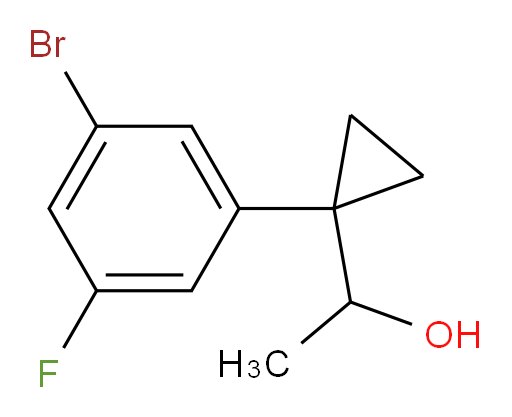 1-[1-(3-bromo-5-fluorophenyl)cyclopropyl]ethan-1-ol