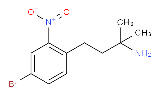 4-(4-bromo-2-nitrophenyl)-2-methylbutan-2-amine