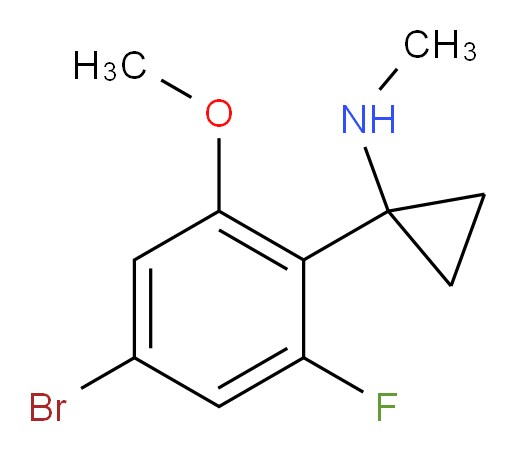 1-(4-bromo-2-fluoro-6-methoxyphenyl)-N-methylcyclopropan-1-amine