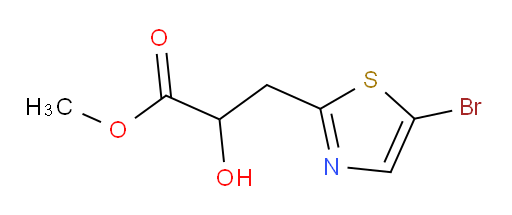 methyl 3-(5-bromo-1,3-thiazol-2-yl)-2-hydroxypropanoate