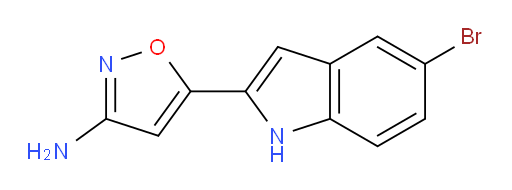 5-(5-bromo-1H-indol-2-yl)-1,2-oxazol-3-amine