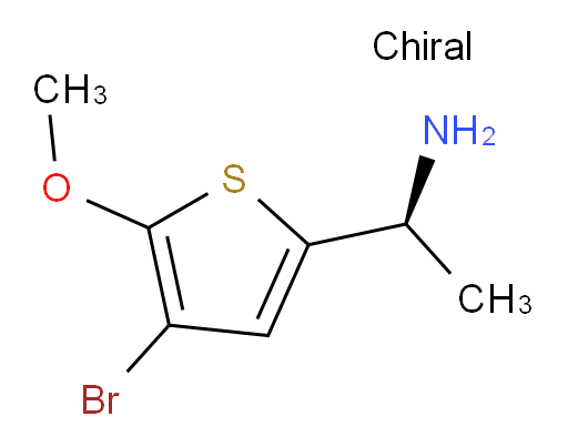 (1S)-1-(4-bromo-5-methoxythiophen-2-yl)ethan-1-amine