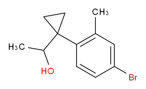 1-[1-(4-bromo-2-methylphenyl)cyclopropyl]ethan-1-ol