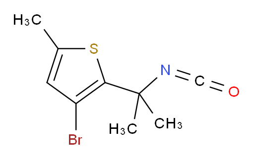 3-bromo-2-(2-isocyanatopropan-2-yl)-5-methylthiophene