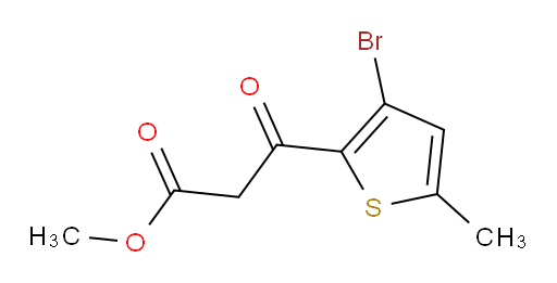 methyl 3-(3-bromo-5-methylthiophen-2-yl)-3-oxopropanoate
