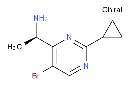 (1R)-1-(5-bromo-2-cyclopropylpyrimidin-4-yl)ethan-1-amine