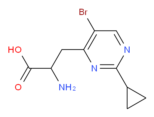 2-amino-3-(5-bromo-2-cyclopropylpyrimidin-4-yl)propanoic acid