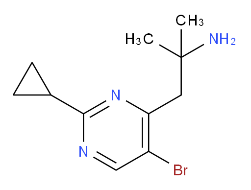 1-(5-bromo-2-cyclopropylpyrimidin-4-yl)-2-methylpropan-2-amine