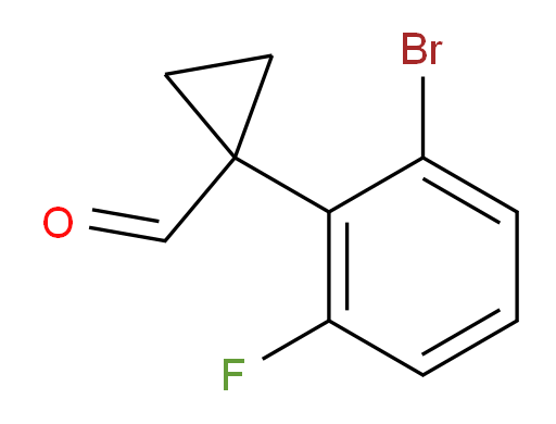 1-(2-bromo-6-fluorophenyl)cyclopropane-1-carbaldehyde