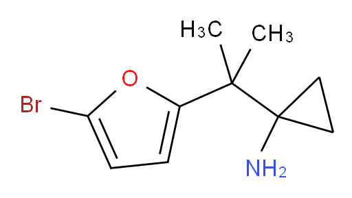 1-[2-(5-bromofuran-2-yl)propan-2-yl]cyclopropan-1-amine