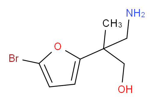 3-amino-2-(5-bromofuran-2-yl)-2-methylpropan-1-ol