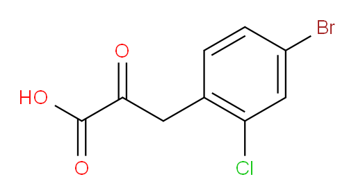 3-(4-bromo-2-chlorophenyl)-2-oxopropanoic acid