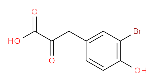 3-(3-bromo-4-hydroxyphenyl)-2-oxopropanoic acid