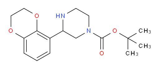 tert-butyl 3-(2,3-dihydro-1,4-benzodioxin-5-yl)piperazine-1-carboxylate