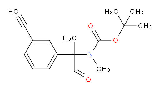 tert-butyl N-[2-(3-ethynylphenyl)-1-oxopropan-2-yl]-N-methylcarbamate