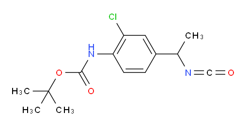 tert-butyl N-[2-chloro-4-(1-isocyanatoethyl)phenyl]carbamate