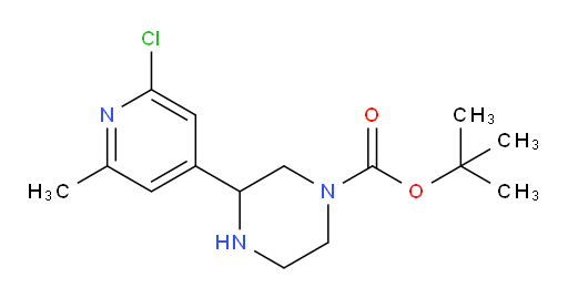 tert-butyl 3-(2-chloro-6-methylpyridin-4-yl)piperazine-1-carboxylate