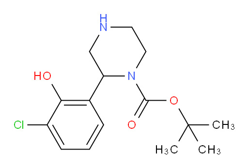 tert-butyl 2-(3-chloro-2-hydroxyphenyl)piperazine-1-carboxylate