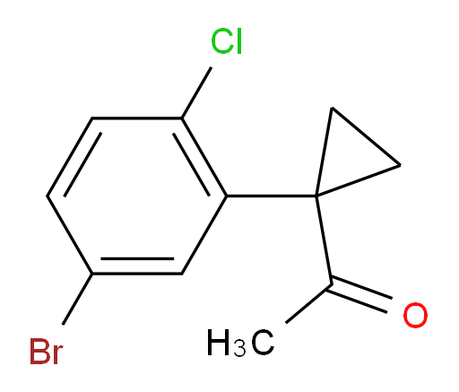 1-[1-(5-bromo-2-chlorophenyl)cyclopropyl]ethan-1-one